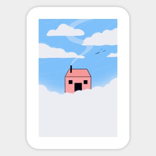 Cloud House Sticker